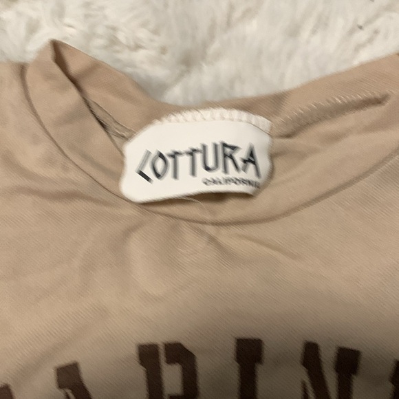 Vintage 90s Marines U.S. Beige Long Sleeve Top - Picture 10 of 10